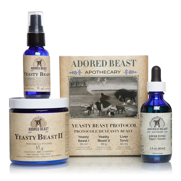 Adored Beast Yeasty Beast Protocol (3 Product Kit) - for dogs only