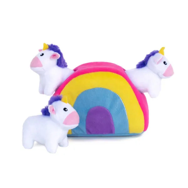 ZippyPaws Burrow™ - Unicorns in Rainbow