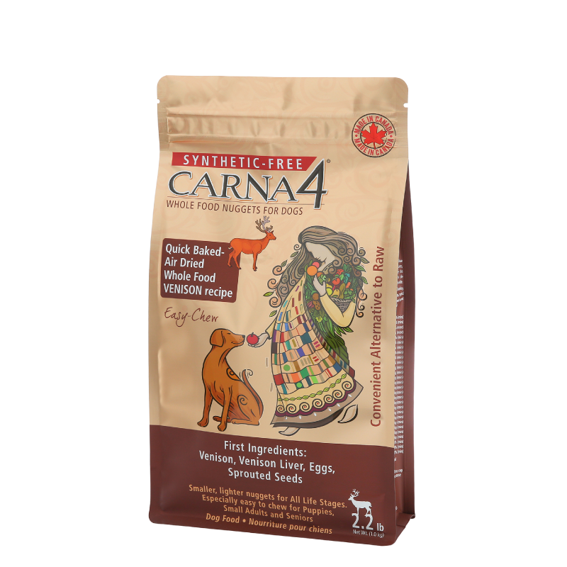 Carna4® Dog Food – Easy Chew Venison Formula For Dogs (2.2lbs - 1kg / 5lb - 2.26kg)