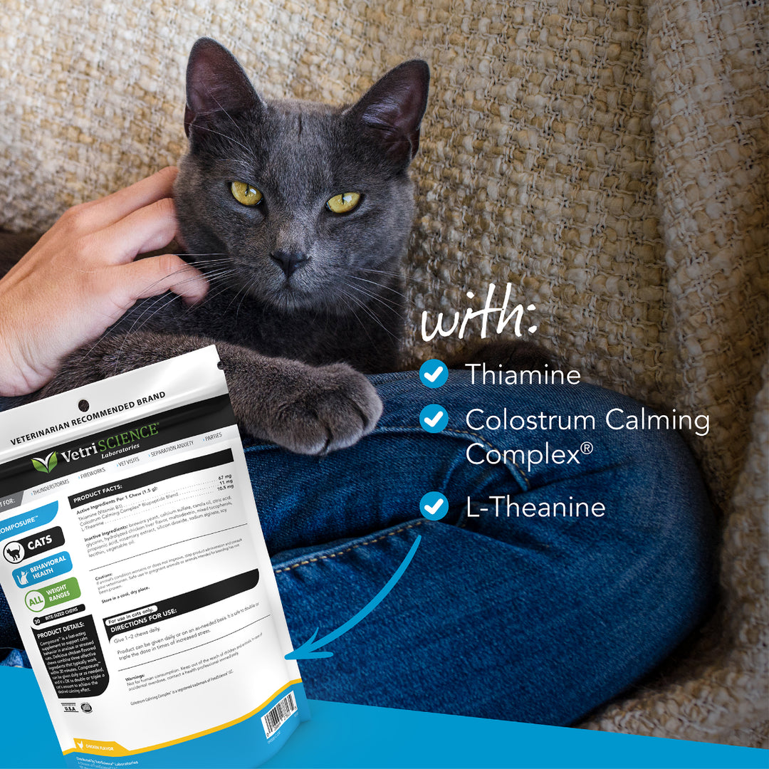 VetriScience® - Composure™ Calming Supplement for Cats (30 chews ...